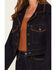 Image #3 - Shyanne Women's Wilder Cropped Denim Jacket, Dark Wash, hi-res