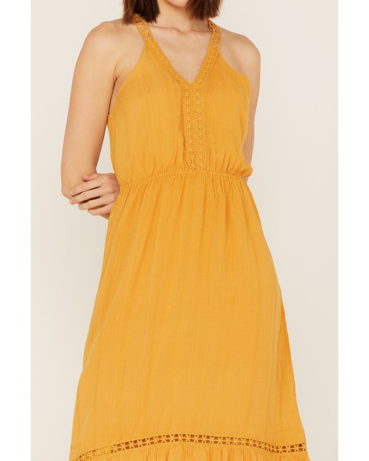 Image #3 - Molly Bracken Women's Lace Trim Midi Dress, , hi-res