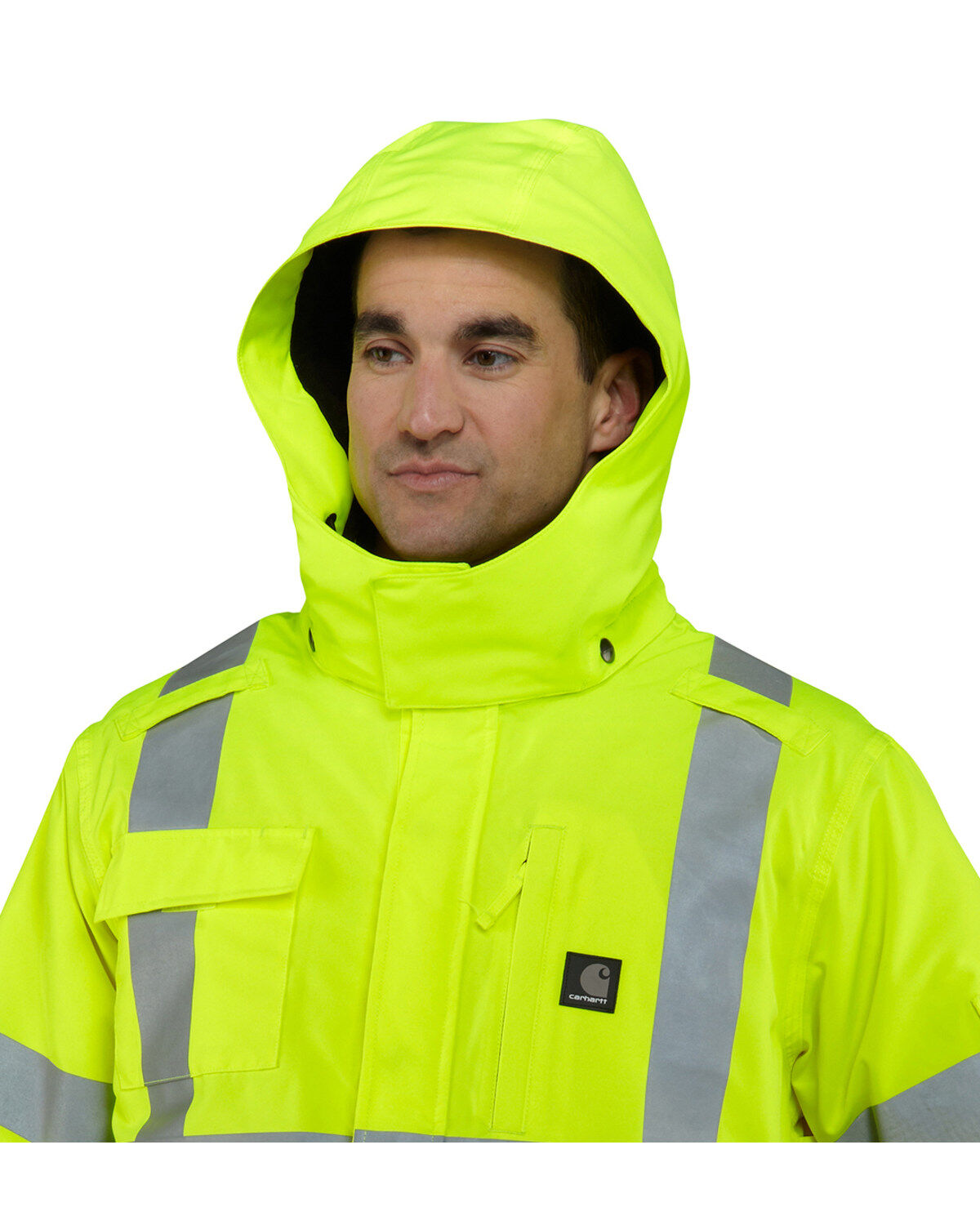 Image #2 - Carhartt Men's High Visibility Water Repellent Sherwood Work Jacket, , hi-res
