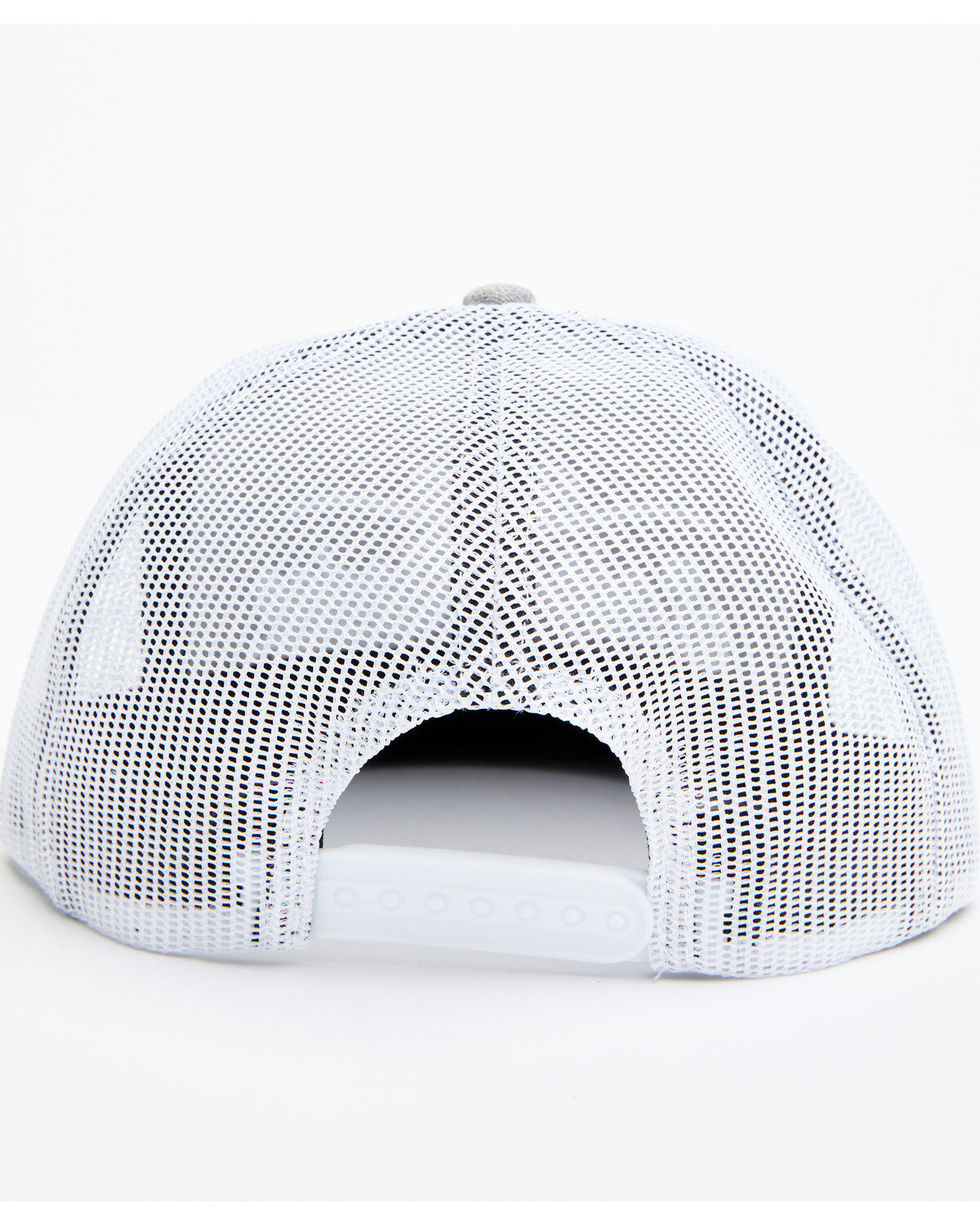 Image #3 - Salty Rodeo Men's Longhorn Logo Embroidered Trucker Cap, Grey, hi-res