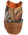 Double Barrel Infant Boys' Gunner Mossy Oak Western Booties - Round Toe, Brown, hi-res