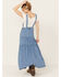 Image #4 - Vibrant Denim Women's Medium Wash Overall Denim Dress, , hi-res