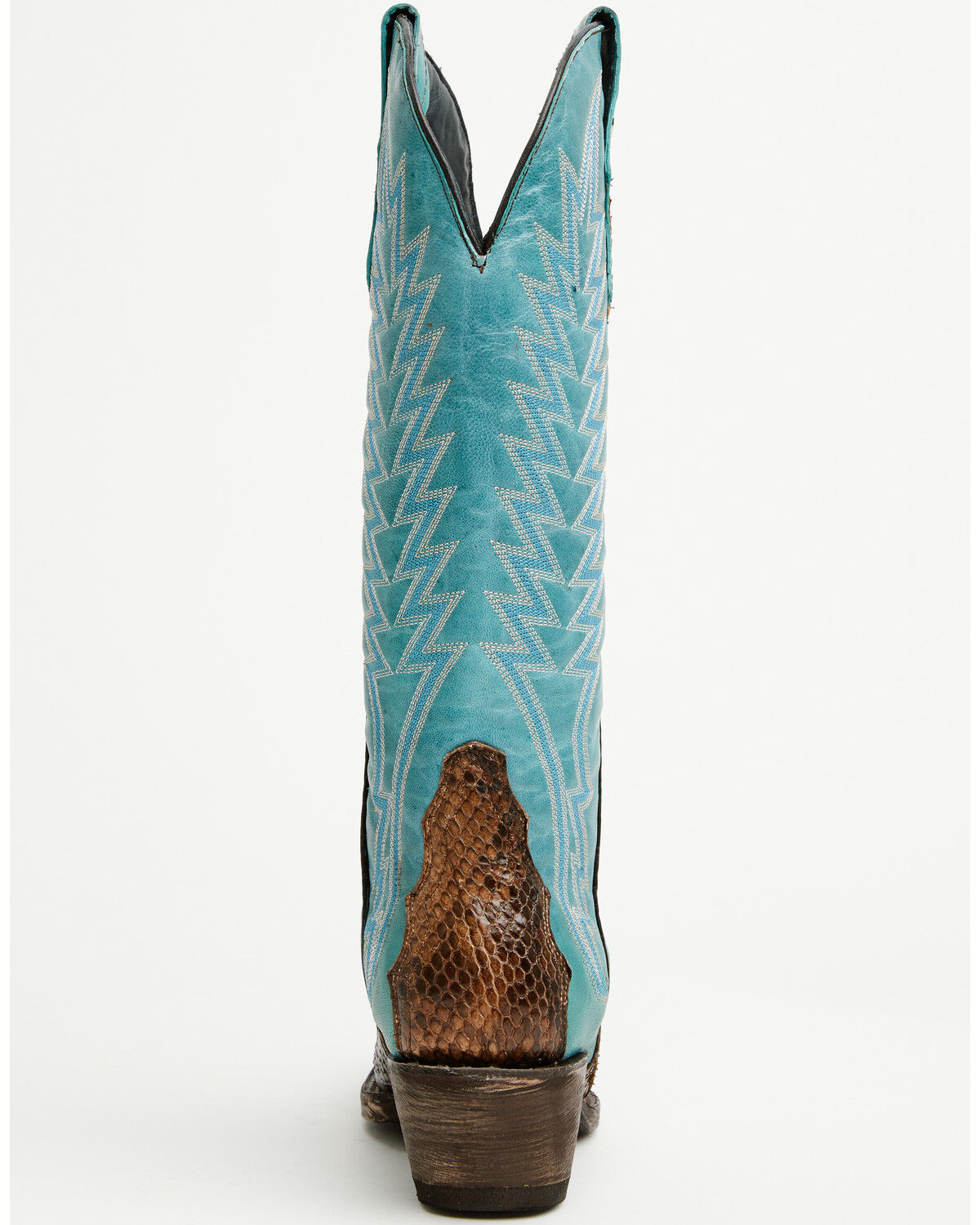 Image #5 - Tanner Mark Women's Exotic Python Tall Western Boots - Snip Toe, Honey, hi-res