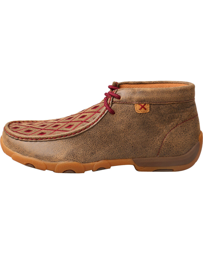 Twisted X Women's Mahogany Diamond Driving Mocs - Moc Toe | Boot Barn