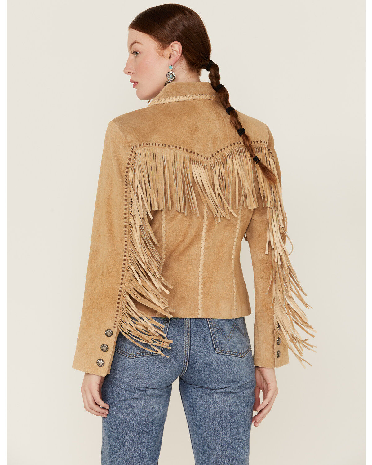 Image #4 - Scully Women's Suede Snap Fringe Jacket, , hi-res