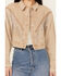 Image #3 - Blue B Women's Fringe Cropped Denim Jacket, , hi-res