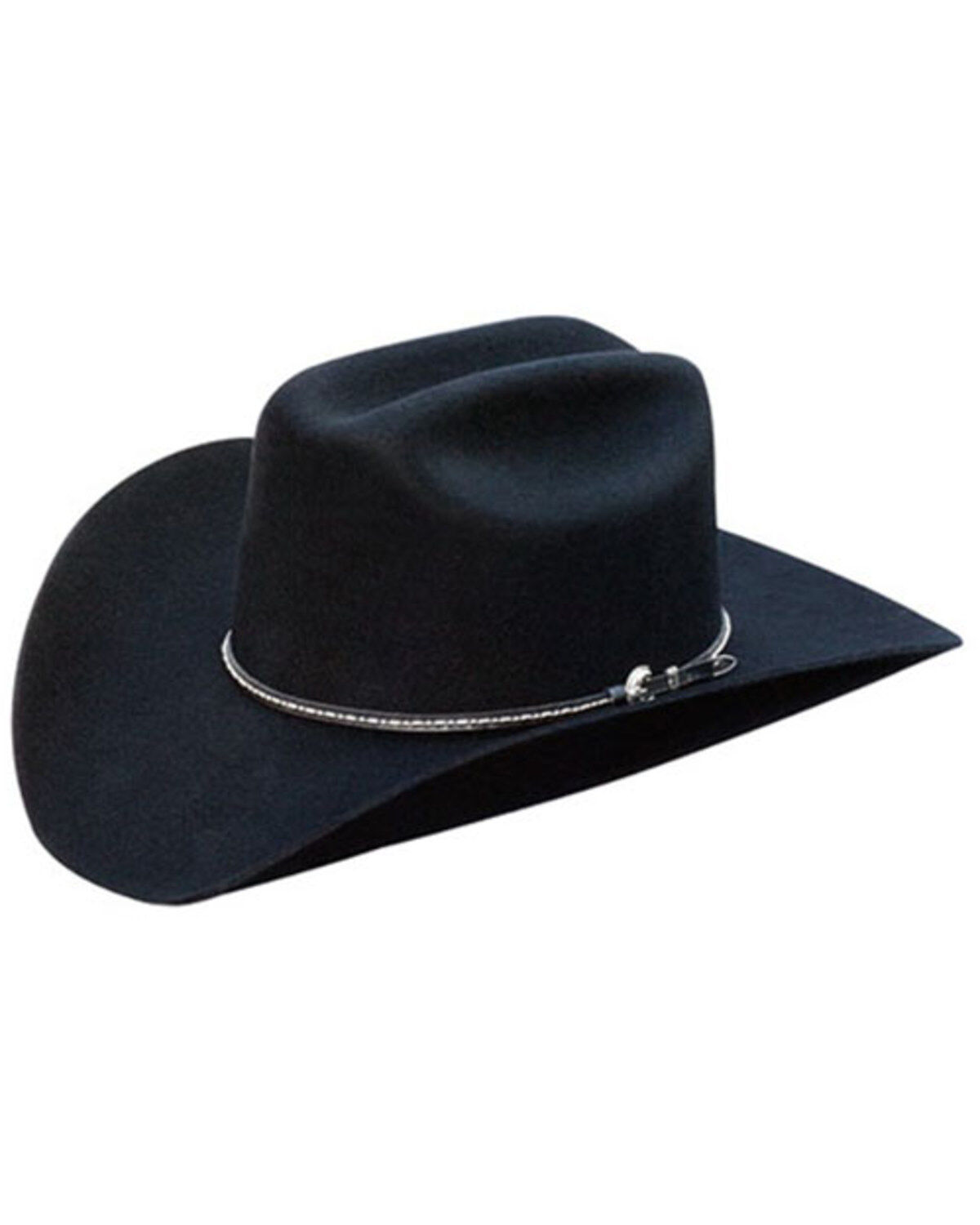 Image #1 - Silverado Bart Felt Cowboy Hat, Black, hi-res