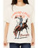 Image #3 - Wrangler X Diamond Cross Ranch Women's Not My First Rodeo Short Sleeve Graphic Tee, , hi-res