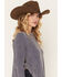 Image #2 - Cotton & Rye Women's Round Bottom Sweater, Blue, hi-res