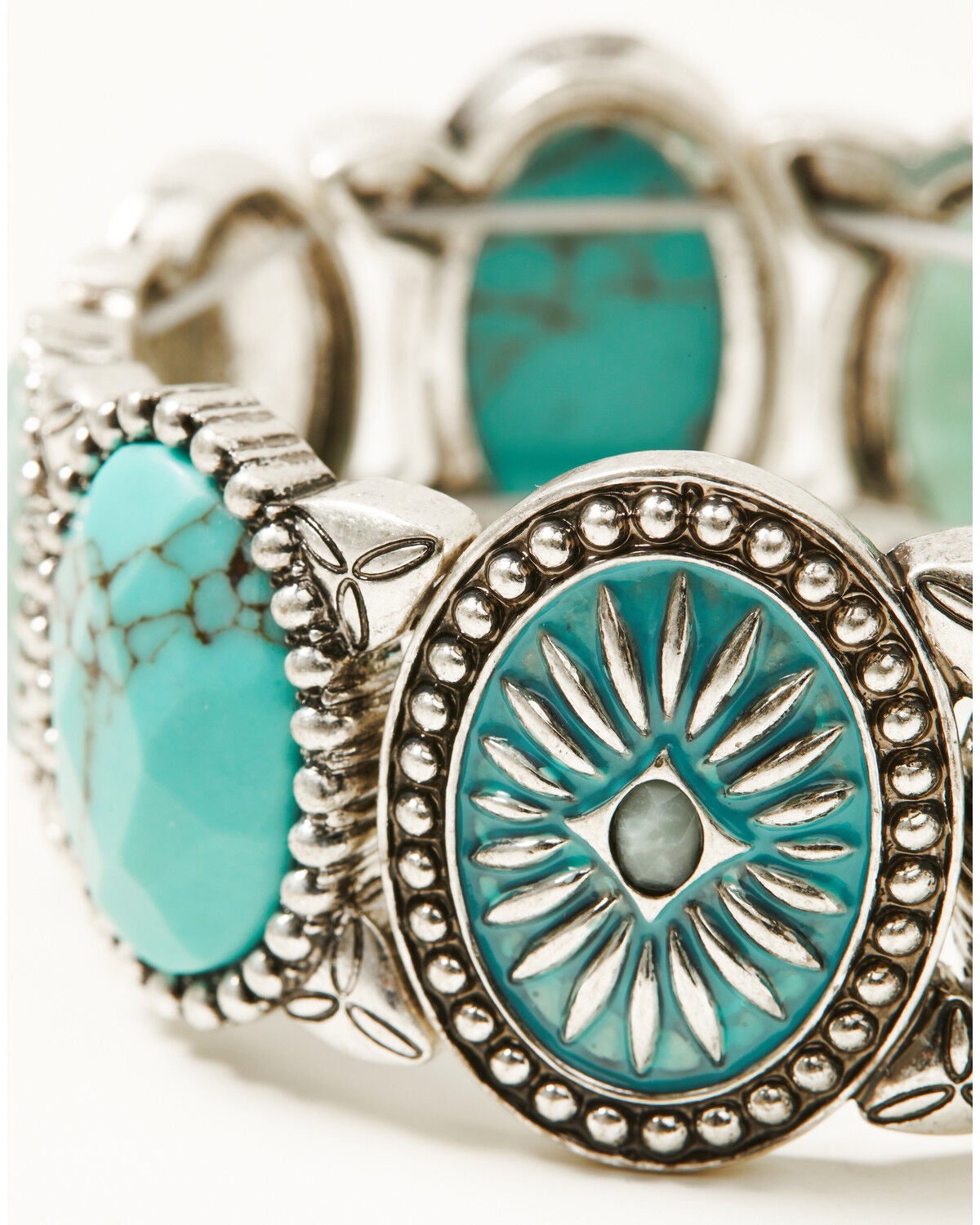 Image #2 - Lainey Wilson Women's Stone Stretch Bracelet, Silver, hi-res