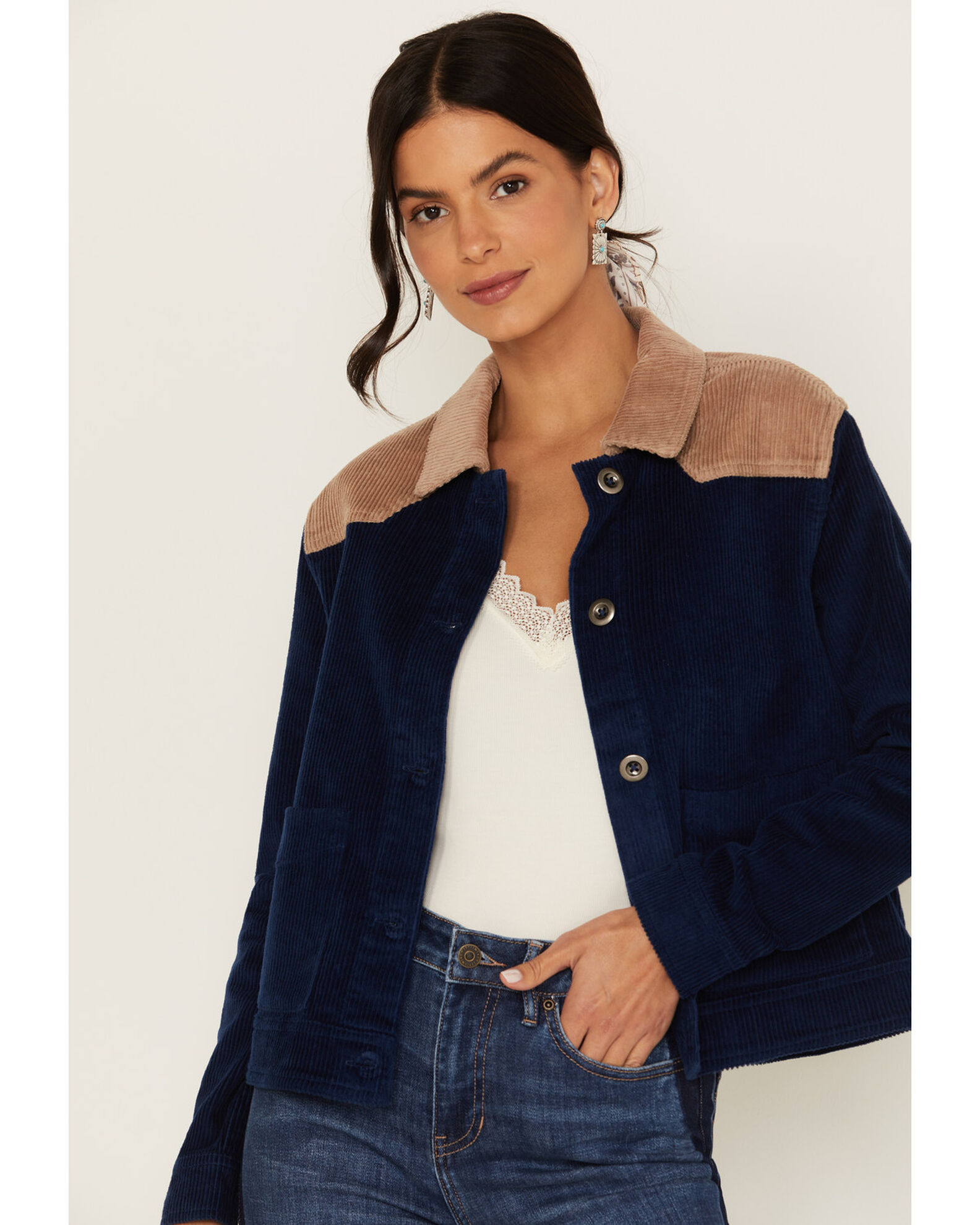 Product Name Idyllwind Women s Oak Hill Corduroy Color Block Jacket