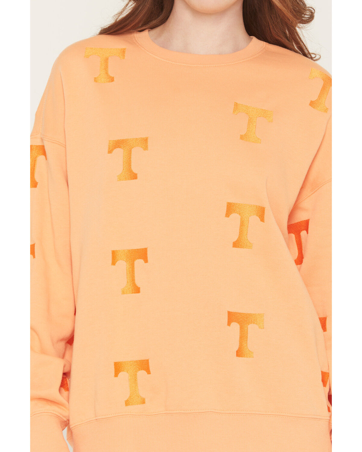 Image #3 - Gameday Women's UT Embroidered Crewneck, Orange, hi-res