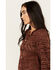 Image #2 - Miss Me Women's Open Weave Cardigan, Brown, hi-res