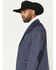 Image #2 - Cody James Men's Twin City Faux Suede Sportcoat, Navy, hi-res
