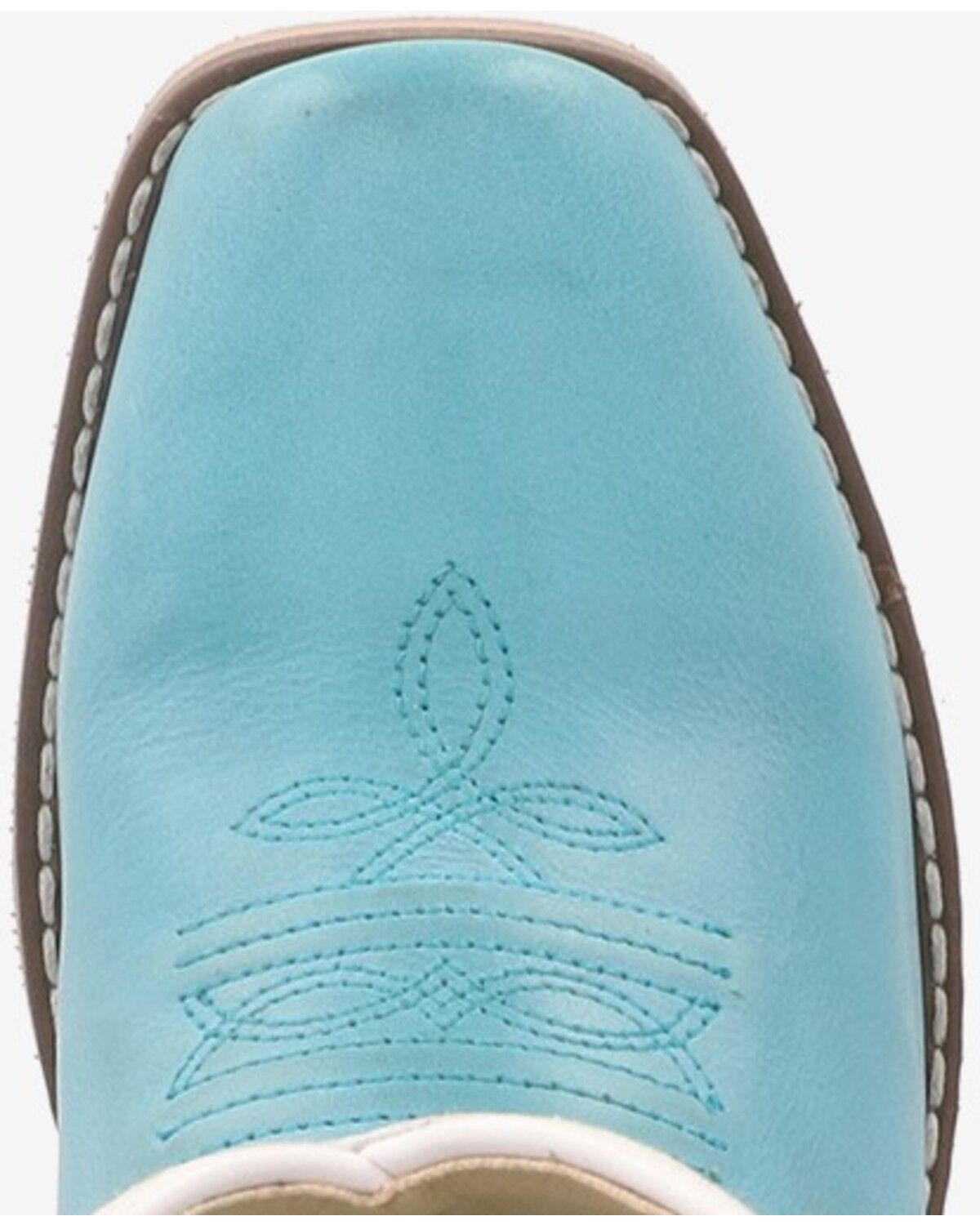 Image #5 - Smoky Mountain Little Girls' Wichita Western Boots - Square Toe, White, hi-res