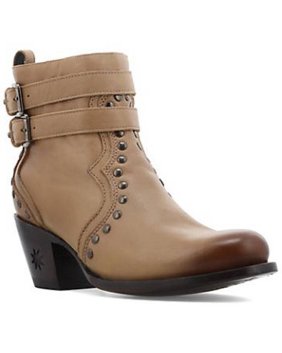 Black Star Women's Hereford Fashion Booties - Round Toe, Off White, hi-res