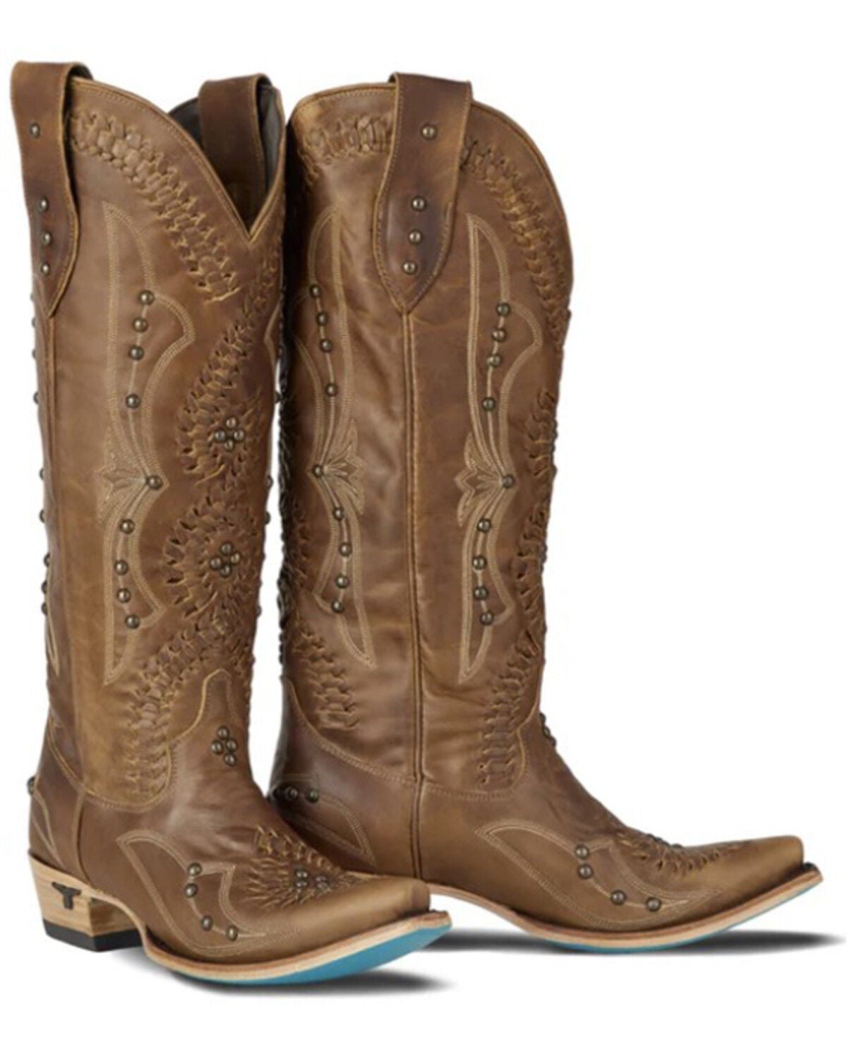 Lane Women's Cossette Tall Western Boots - Snip Toe, Lt Brown, hi-res