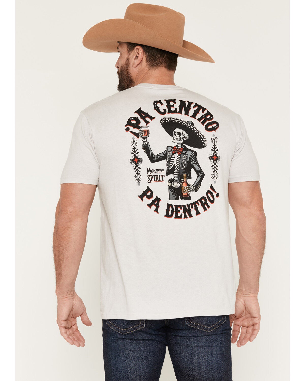 Moonshine Spirit&reg; Men's Dentro Short Sleeve Graphic T-Shirt, Cream, hi-res