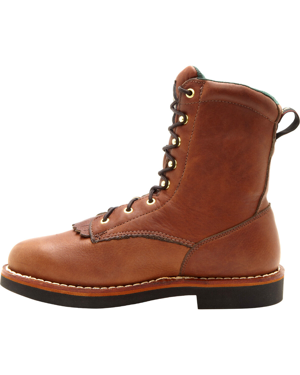 Image #3 - Georgia Men's 8" Lacer Work Boots, Walnut, hi-res