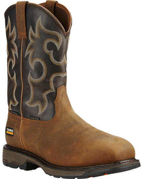 Image #1 - Ariat Workhog H2O 400g Western Work Boots, Brown, hi-res