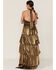 Flying Tomato Women's Metallic Tiered Maxi Dress, Gold, hi-res