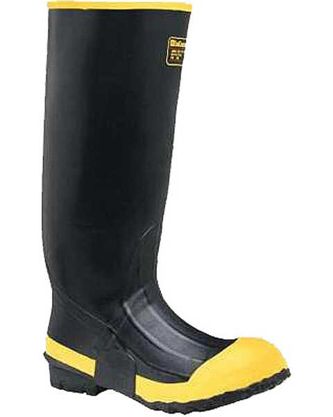 Image #1 - LaCrosse Men's Premium Knee Work Boots - Steel Toe , Black, hi-res