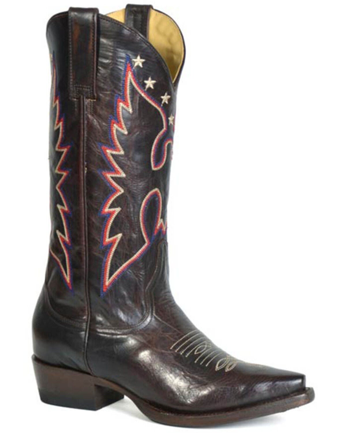 Stetson Women's Raegan Tall Western Boots - Snip Toe, Brown, hi-res