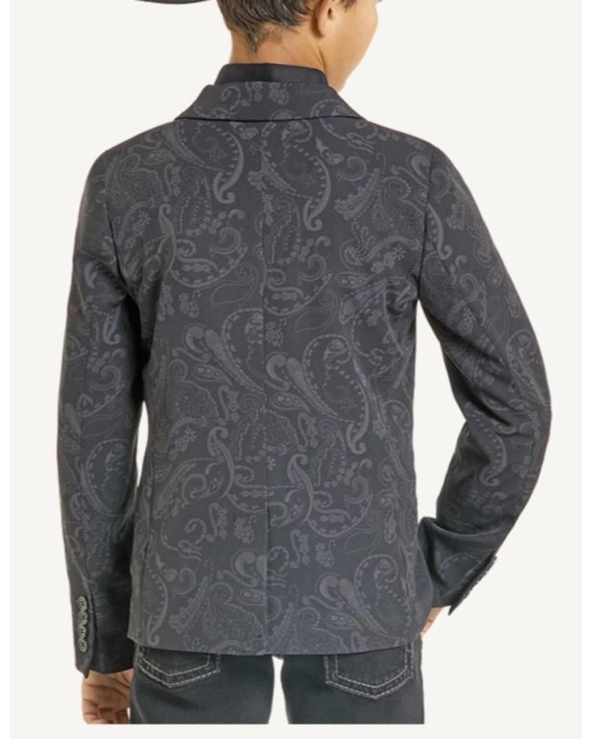 Image #2 - Rock & Roll Denim Boys' Sportcoat, Black, hi-res