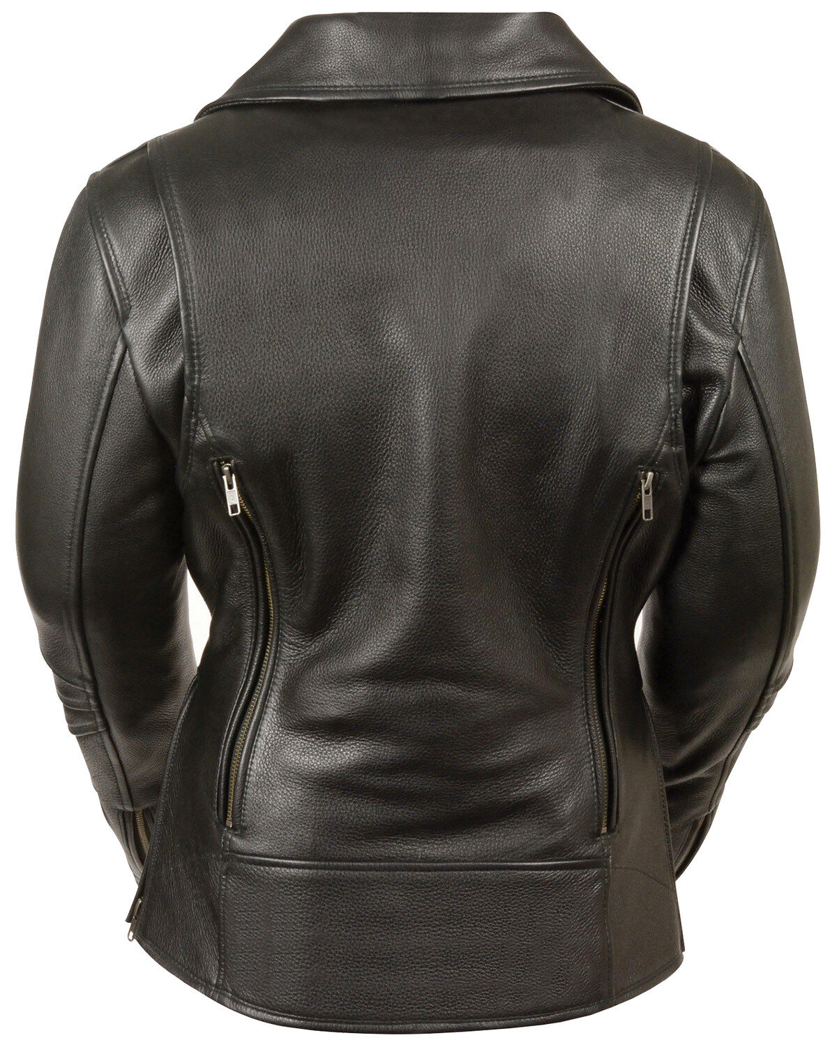 Image #3 - Milwaukee Leather Women's Long Length Vented Biker Leather Jacket, , hi-res