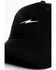 Image #2 - Cleo + Wolf Women's Corduroy Lightning Bolt Embroidered Ball Cap, Black, hi-res