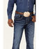 Rock 47 By Wrangler Men's Prichett Dark Wash Stretch Slim Straight Jeans , Dark Wash, hi-res