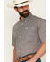 Image #2 - Cinch Men's Geo Print Short Sleeve Button-Down Western Shirt, Peach, hi-res