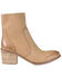 Diba True Women's Majes Tic Leather Western Booties - Round Toe, Tan, hi-res