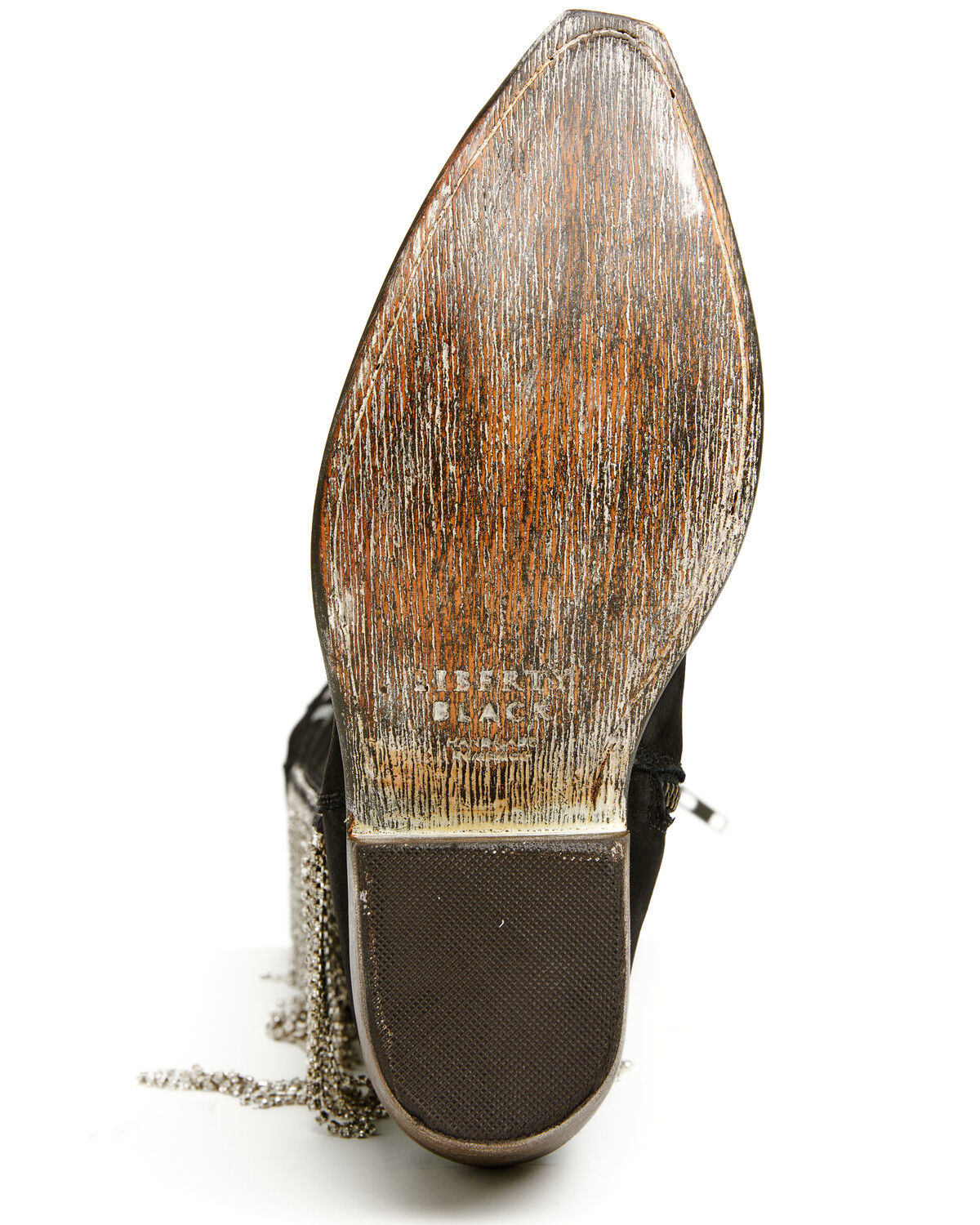 Image #7 - Liberty Black Women's Narel Inlay Fringe Tall Western Boots - Snip Toe, Black, hi-res