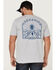 Moonshine Spirit Men's Cream Trail Blazer Graphic T-Shirt , White, hi-res