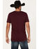 Image #4 - Cody James Hand Cards Graphic T-Shirt, Burgundy, hi-res