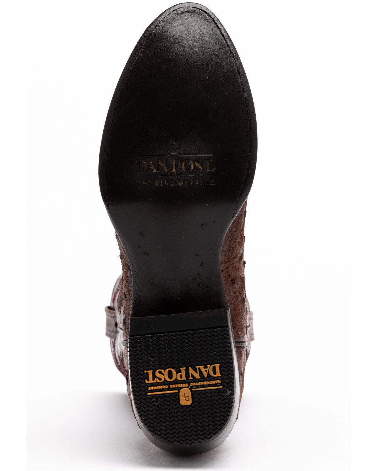 Image #7 - Dan Post Men's Nicotine Quilled Ostrich Western Boots - Round Toe, , hi-res