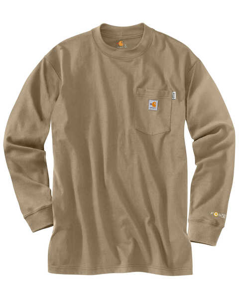 Image #2 - Carhartt Men's Flame Resistant Force Long Sleeve Work T-Shirt - Big , , hi-res