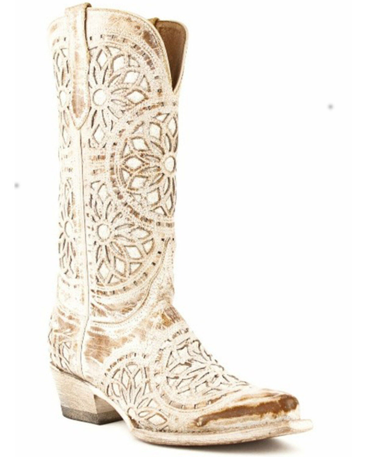 Ferrini Women's Mandala Western Boots - Snip Toe, Brown, hi-res