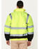 Hawx Men's High-Visibility Bomber Work Jacket - Big , Yellow, hi-res