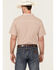 Image #4 - Gibson Men's Cabana Geo Print Short Sleeve Button-Down Western Shirt, Cream, hi-res