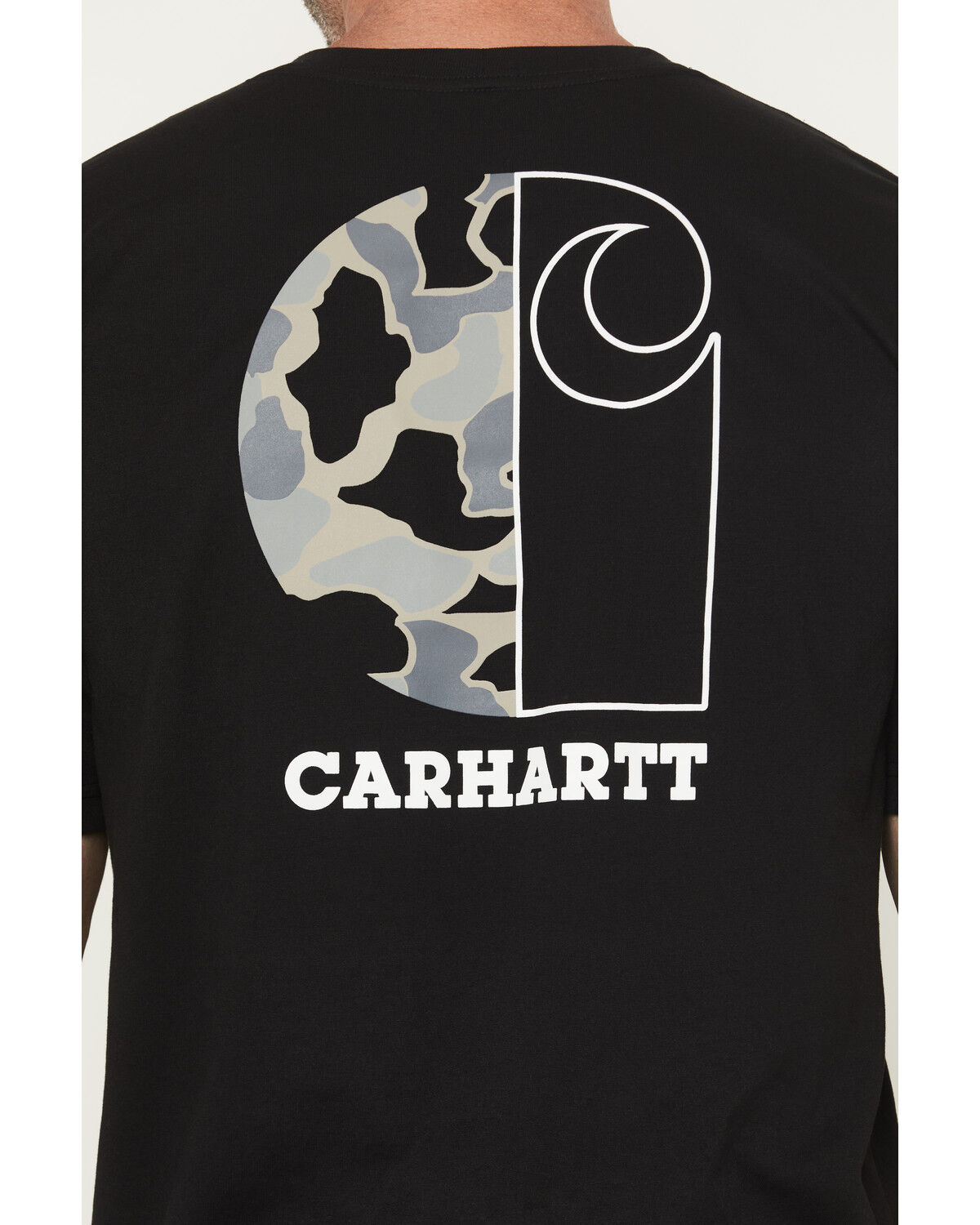 Image #4 - Carhartt Men's Relaxed Fit Lightweight Camo Graphic Short Sleeve Graphic T-Shirt, Black, hi-res