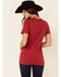 Wrangler Women's Americana Logo Short Sleeve Tee , Red, hi-res