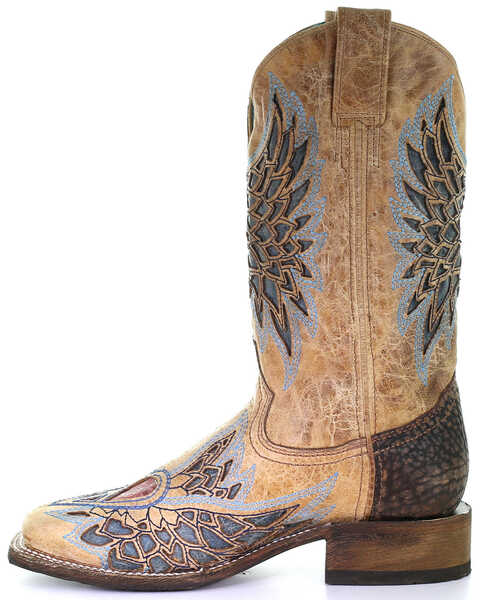 Image #3 - Corral Women's Sand Side Wing Western Boots - Square Toe, , hi-res