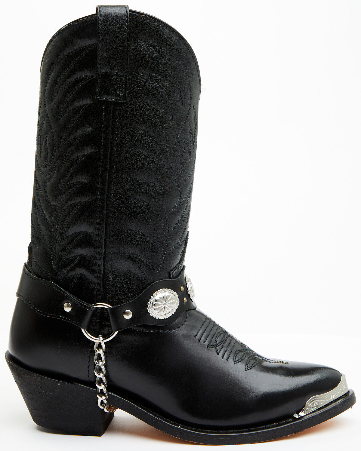 Image #2 - Laredo Men's Tallahassee Western Boots, Black, hi-res