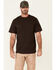 Hawx Men's Forge Short Sleeve Work Pocket T-Shirt , Dark Brown, hi-res