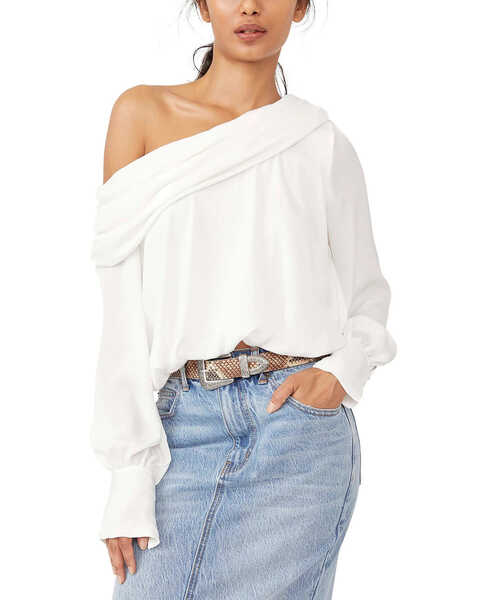 Free People Women's Jenna Off The Shoulder Top, White, hi-res