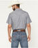 Image #4 - Cody James Men's Barrel Racer Southwestern Striped Print Long Sleeve Snap Western Shirt, Blue, hi-res