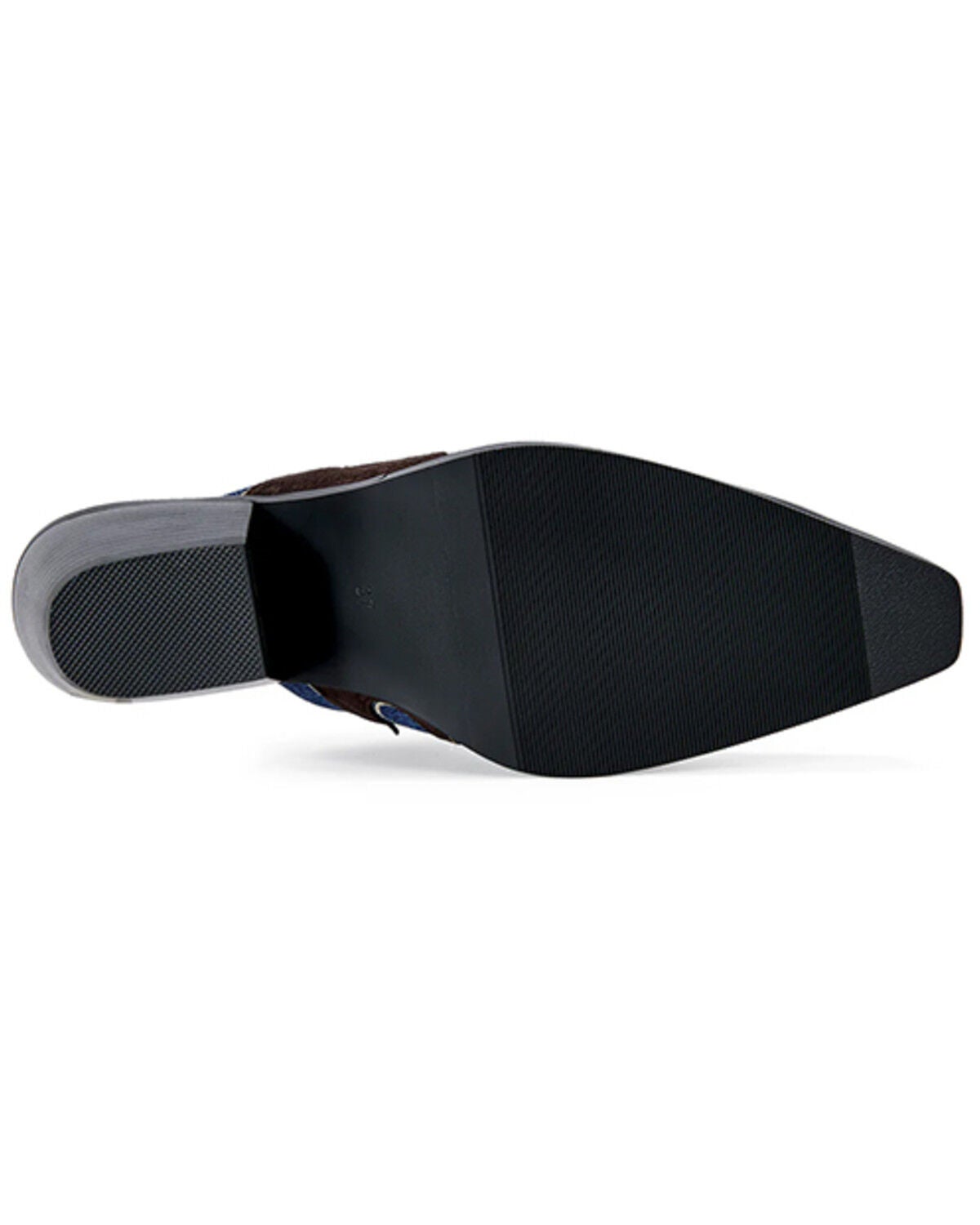 Image #5 - Azalea Wang Women's Cecily Denim Western Mules, Blue, hi-res
