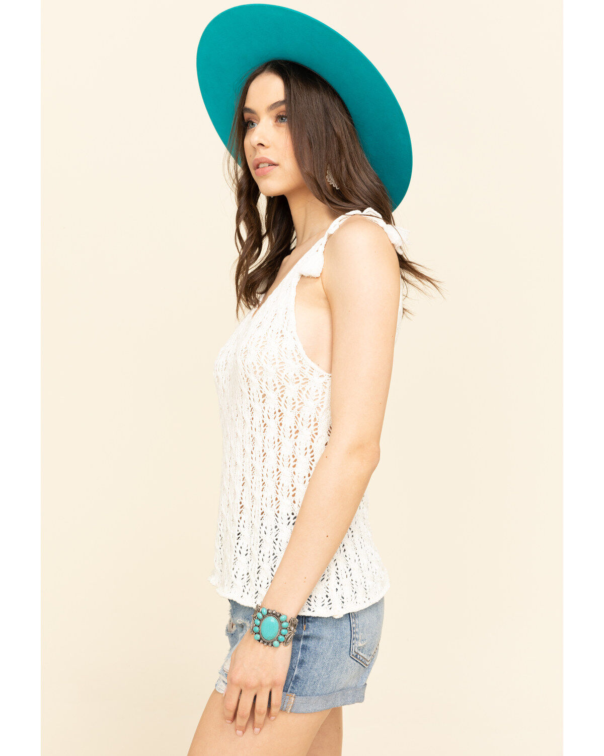 Image #3 - Rock & Roll Denim Women's Tie Strap Sweater Cami, , hi-res